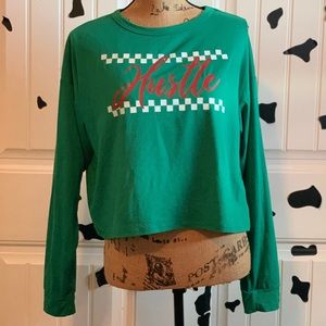 green long sleeve, Large